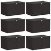 vidaXL Caja de Almacenamiento 6 pcs Gris antracita 60 x 43 x 35 cm