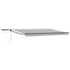vidaXL Toldo Retr&aacute;ctil El&eacute;ctrico Antracita y Blanco 4,5 x 3 m