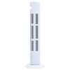 vidaXL Ventilador de torre con mando y temporizador &Phi;24x80 cm blanco