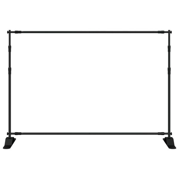 vidaXL Soporte de telón de fondo acero negro 305x243 cm