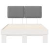vidaXL Estructura de Cama con Cabecera Tapizada Gris Claro