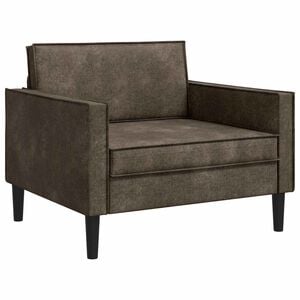 vidaXL Sill&oacute;n XL Gris oscuro Cuero de Suede Sint&eacute;tico