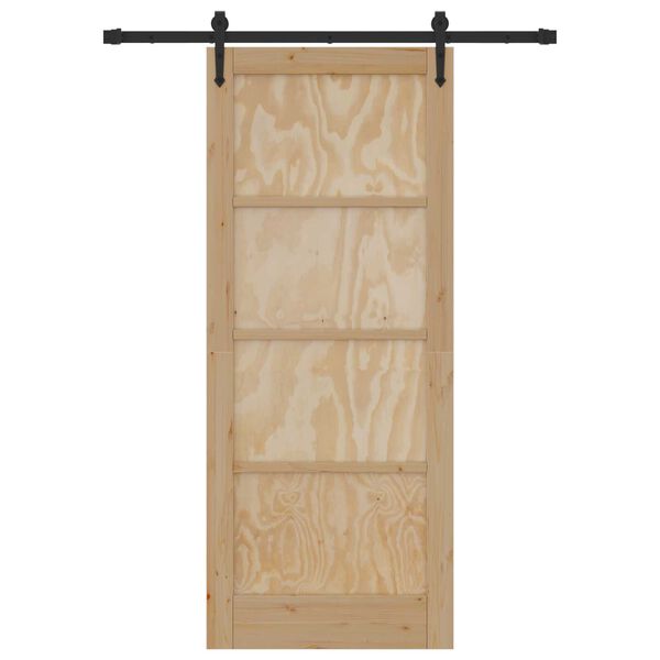 vidaXL Puerta Corredera ORKDAL Marr&oacute;n 83 x 202 cm