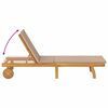 vidaXL Tumbona con coj&iacute;n Taup&eacute; Madera de Acacia S&oacute;lida
