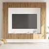 vidaXL Mueble para TV de pared madera contrachapada artesanal 8 piezas