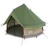 vidaXL Carpa Tipi 4 persona Verde Poli&eacute;ster y Acero