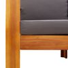vidaXL Set sof&aacute;s de jard&iacute;n con cojines 4 pzas madera maciza de acacia