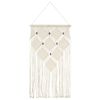 vidaXL Adorno de pared de macram&eacute; algod&oacute;n 40x80 cm