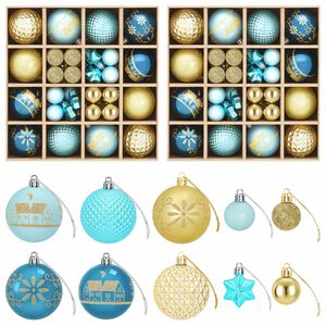 vidaXL Juego de bolas navide&ntilde;as 88 uds.