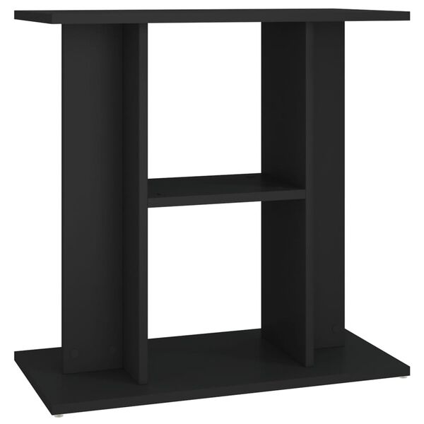 vidaXL Soporte para acuario madera de ingenier&iacute;a negro 60x30x60 cm