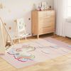 vidaXL Alfombra ni&ntilde;os lavable antideslizante unicornio rosa 160x230 cm