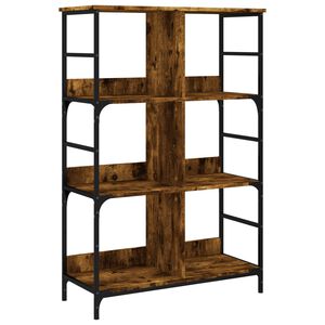 vidaXL Estanter&iacute;a de madera ingenier&iacute;a roble ahumado 78,5x33x117,5 cm