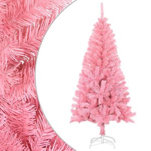 vidaXL &Aacute;rbol de Navidad artificial con soporte PVC rosa 120 cm