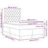 vidaXL Cama tipo Box Spring con colch&oacute;n Rosa 120 x 200 cm tela