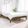 vidaXL Estructura de cama madera maciza pino marr&oacute;n miel 140x190 cm