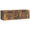 vidaXL Mueble para TV de pared Roble Ahumado 98 x 31 x 30 cm