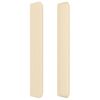 vidaXL Cabecero con orejas de tela color crema 103x16x118/128 cm