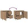 vidaXL Armario de baño madera de ingeniería roble artisan 65x33x60 cm