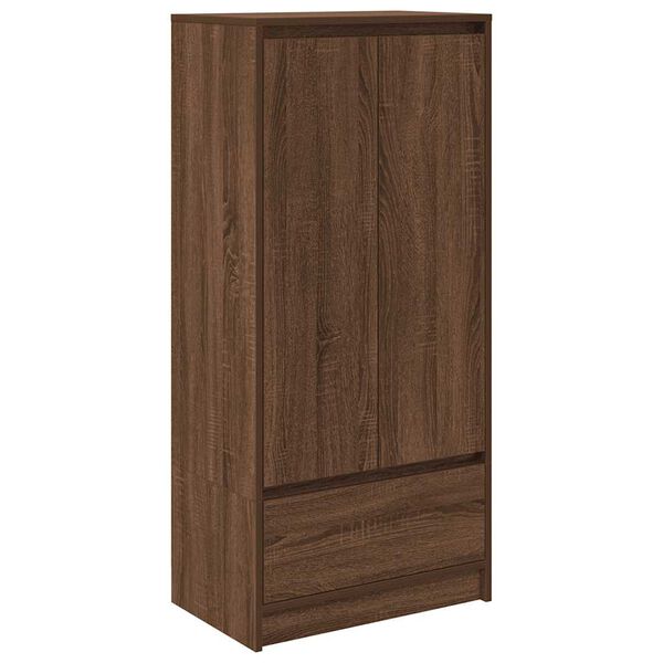 vidaXL Armario con caj&oacute;n de roble marr&oacute;n 55,5x34x119,5 cm