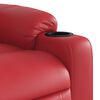 vidaXL Sill&oacute;n elevable el&eacute;ctrico cuero artificial rojo