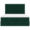 vidaXL Estructura cama otomana colchones terciopelo verde oscuro