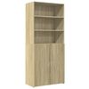 vidaXL Aparador de madera de ingenier&iacute;a roble Sonoma 80x42,5x185 cm