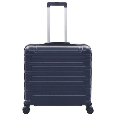 vidaXL Juego de maletas trolley rígidas 2 piezas azul marino ABS