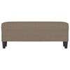 vidaXL Banco de tela gris taupe 100x35x41 cm