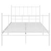 vidaXL Estructura de cama sin colch&oacute;n metal blanco 120x200 cm