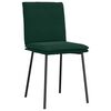 vidaXL Sillas de comedor 4 unidades terciopelo verde oscuro