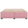 vidaXL Estructura cama sin colch&oacute;n terciopelo rosa 200x200 cm