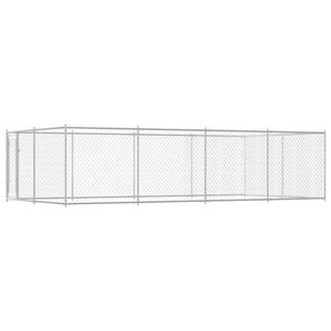 vidaXL Perrera de exterior 7,6x3,8x1,9 m