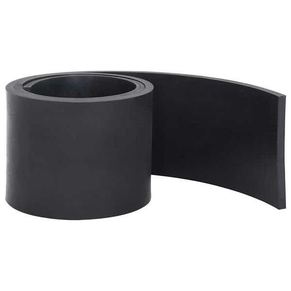 vidaXL Borde de goma para quitanieves negro 150x15x1 cm