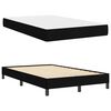 vidaXL Cama tipo Box Spring con colchón Negro 120 x 200 cm tela