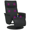 vidaXL Silla de masajes reclinable Negro 71 x 90 x 105 cm