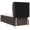 vidaXL Cama tipo Box Spring Marr&oacute;n Oscuro 200 x 100 cm tela