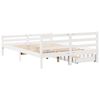 vidaXL Estructura de cama sin colch&oacute;n madera de pino blanca 140x200 cm