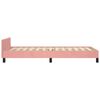 vidaXL Estructura de cama sin colch&oacute;n terciopelo rosa 90x190 cm