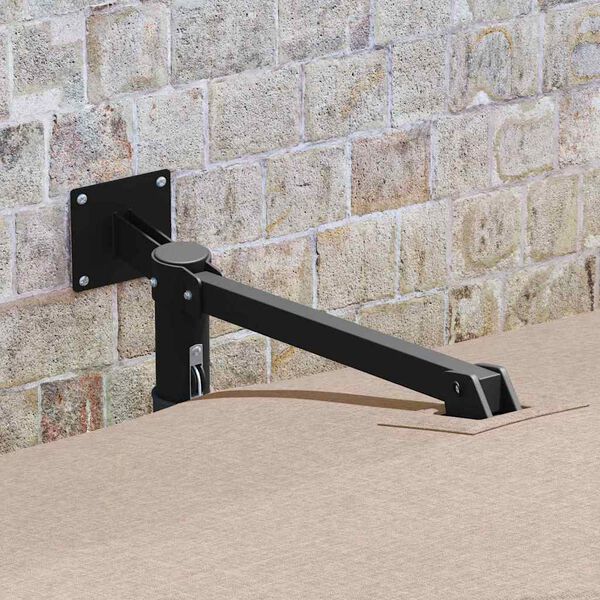 vidaXL Sombrilla de jard&iacute;n Taup&eacute; 248,5 x 247,5 x 160 cm