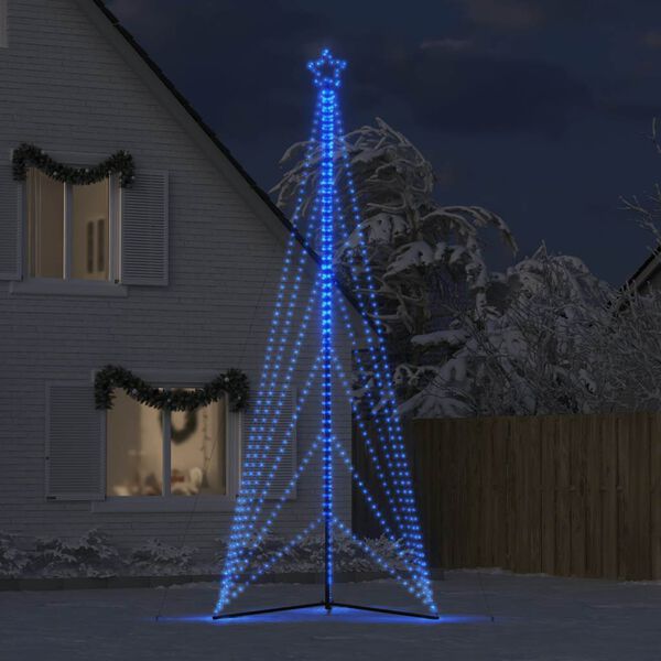 vidaXL Árbol de Navidad LED 861 LEDs azul 478 cm