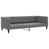vidaXL Sof&aacute; cama sin colch&oacute;n tela gris oscuro 80x200 cm