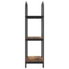vidaXL Estante de libros Roble ahumado 60 x 30 x 109 cm