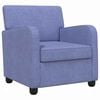 vidaXL Sill&oacute;n Azul jeans Tela
