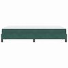 vidaXL Cama tipo Box Spring con colch&oacute;n Verde oscuro 120 x 220 cm tela