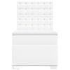vidaXL Cama box spring con colch&oacute;n cuero sint&eacute;tico blanco 80x200 cm