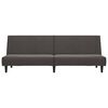 vidaXL Sof&aacute; cama de 2 plazas con reposapies terciopelo gris oscuro
