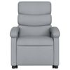 vidaXL Sillón de masaje reclinable de pie de tela gris claro