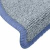 vidaXL Felpudos para escaleras 30 unidades 65x24x4 cm Gris claro y azul Semicircular Grande