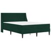 vidaXL Estructura de cama con colch&oacute;n Verde oscuro 120 x 200 cm
