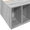 vidaXL Estructura de cama madera de ingenier&iacute;a gris Sonoma 90x190 cm